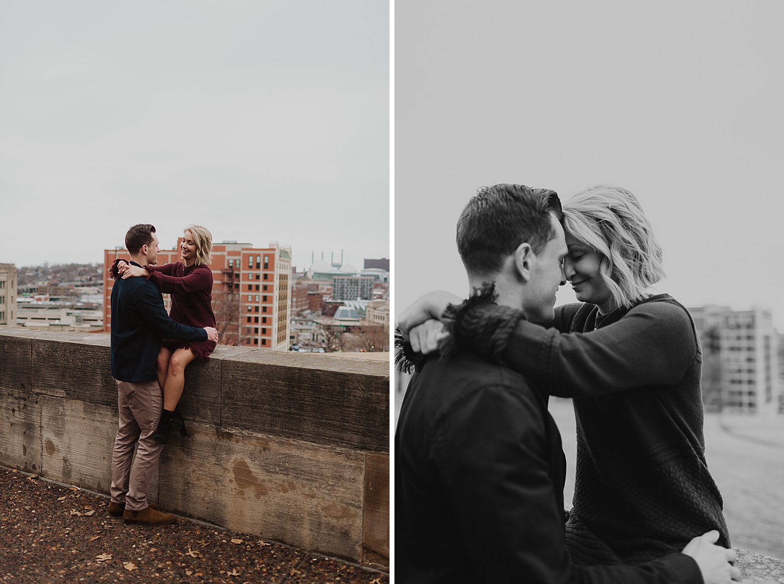 Downtown Kansas City Engagement Photos by Caitlyn Cloud Photography