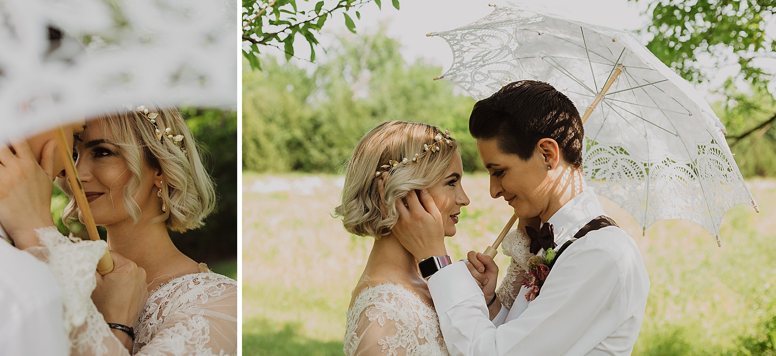 Newlywed Portraits Boho Kansas City Styled Elopement captured by Caitlyn Cloud Photography