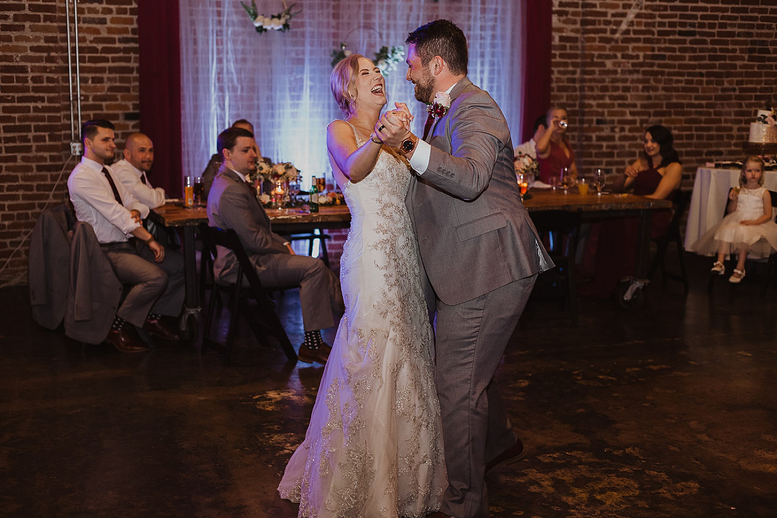 First dance from Kansas City Wedding at The Guild Photographed by Caitlyn Cloud Photography
