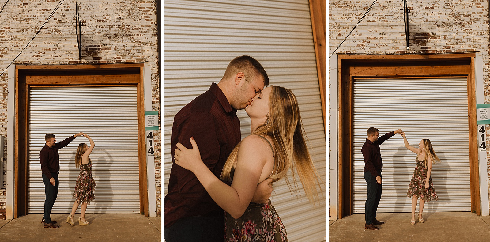 Downtown Wichita engagement photos by Caitlyn Cloud Photography