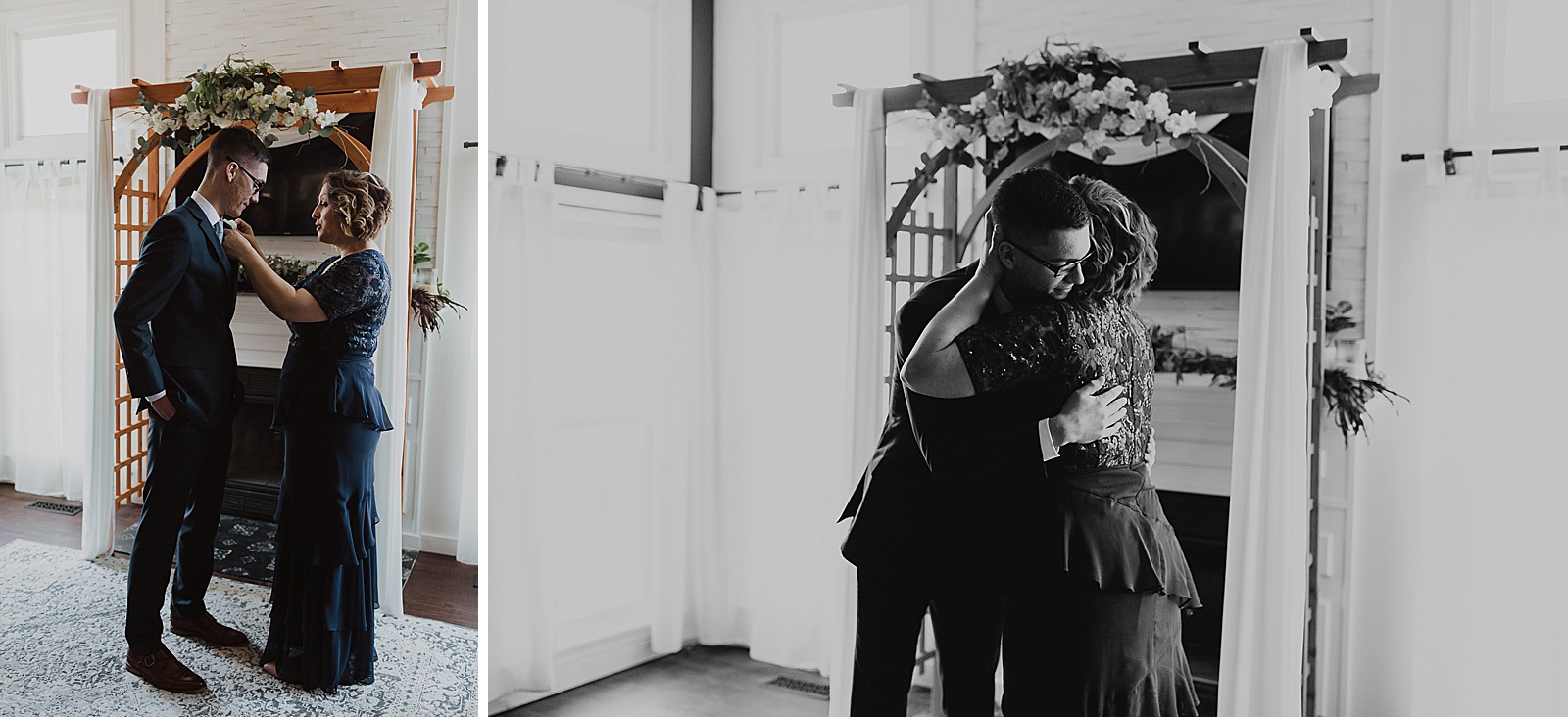 At Home COVID wedding captured by Caitlyn Cloud Photography