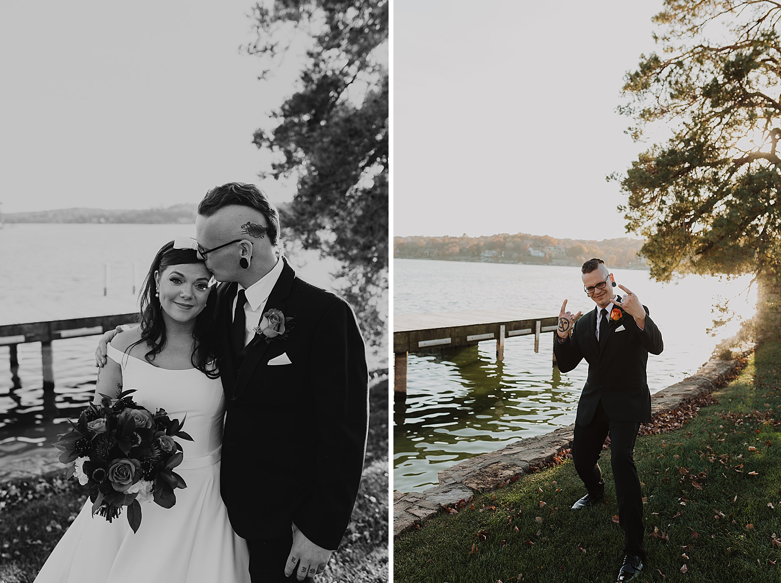 Lake Quivira Wedding Photography by Caitlyn Cloud