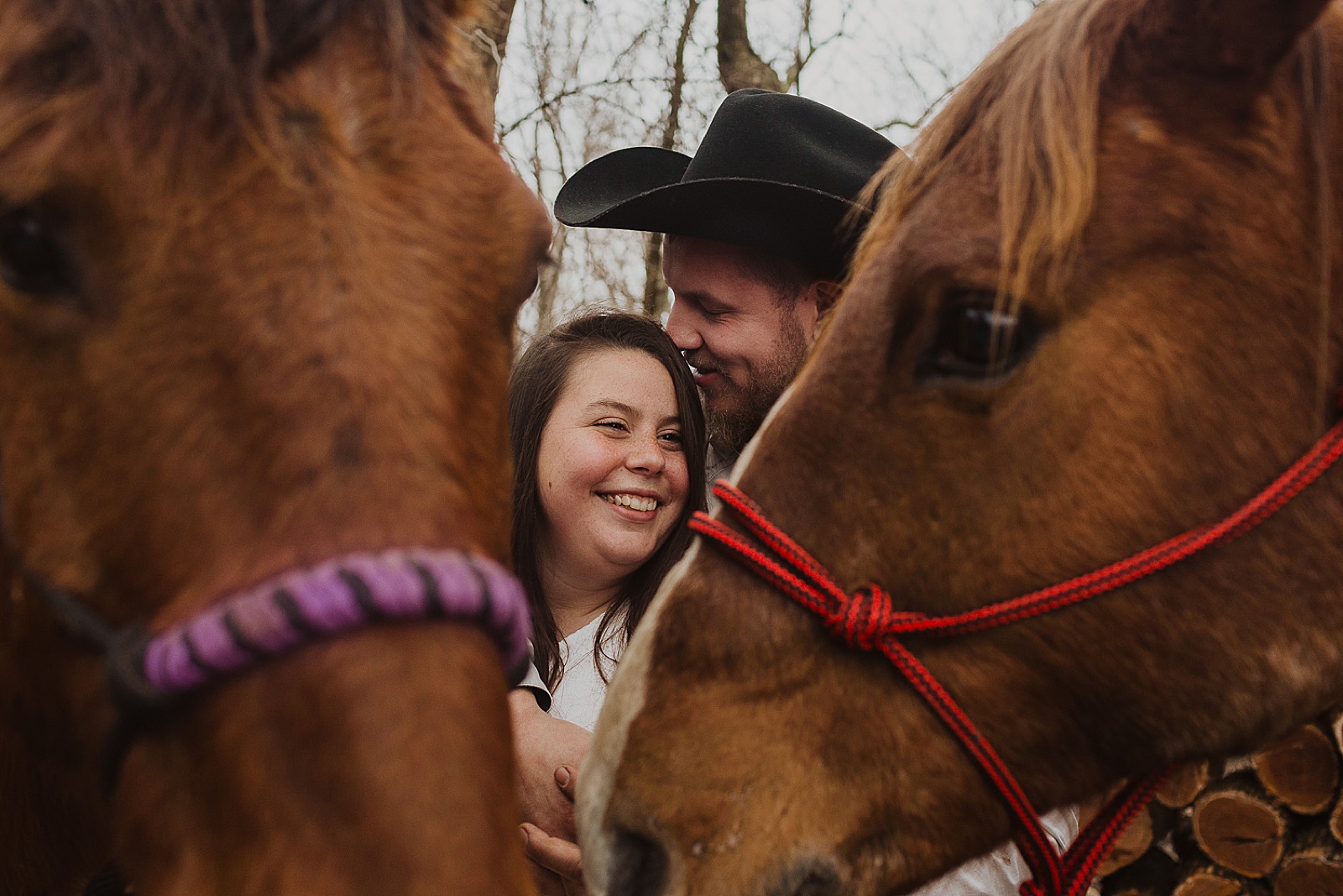 Wichita Engagement Session with horses by Caitlyn Cloud Photography