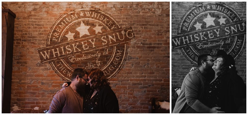 The Whiskey Snug, couples photos in a bar