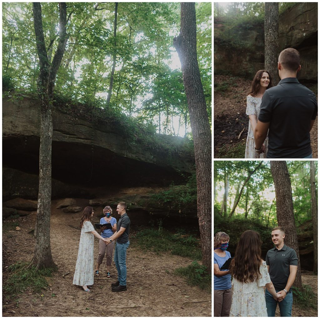 Missouri elopement in Cave Hollow Park