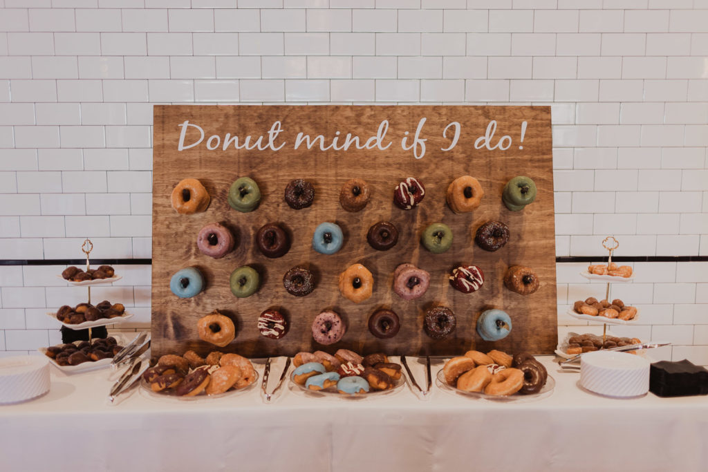 Wedding donut wall
