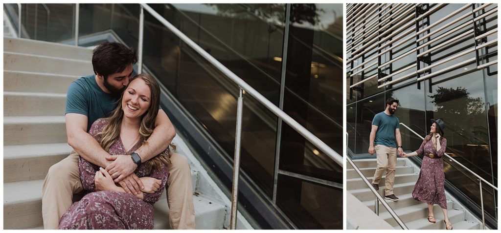 KU Campus Engagement Photos - what to wear for you summer engagement photos