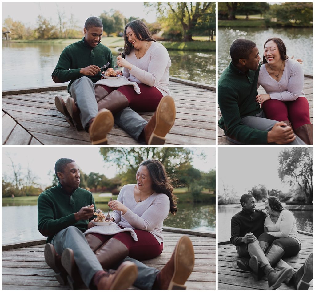Overland Park Arboretum Engagements_Interracial couple