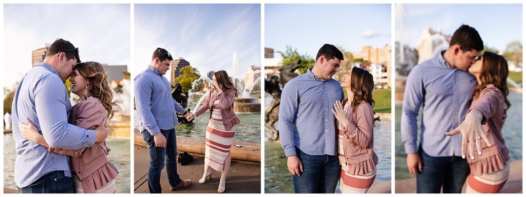 Surprise Proposal on the Plaza in Kansas City